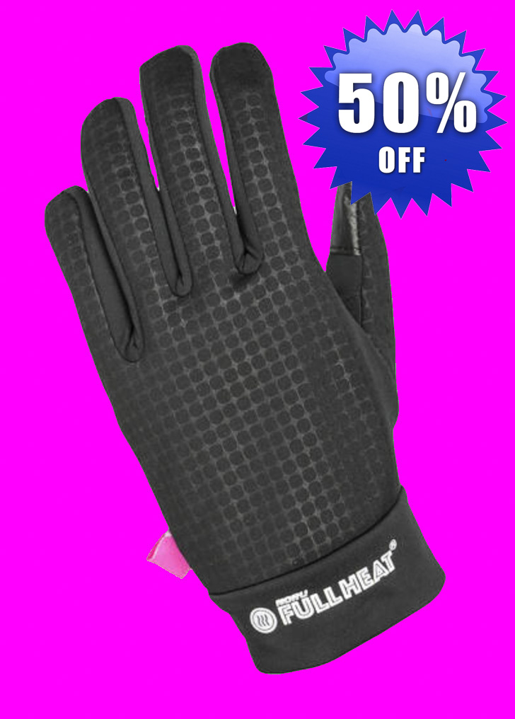 Noru Women's Full Heat Glove Liner in Black